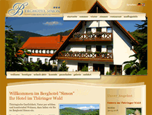 Tablet Screenshot of berghotel-simon.de